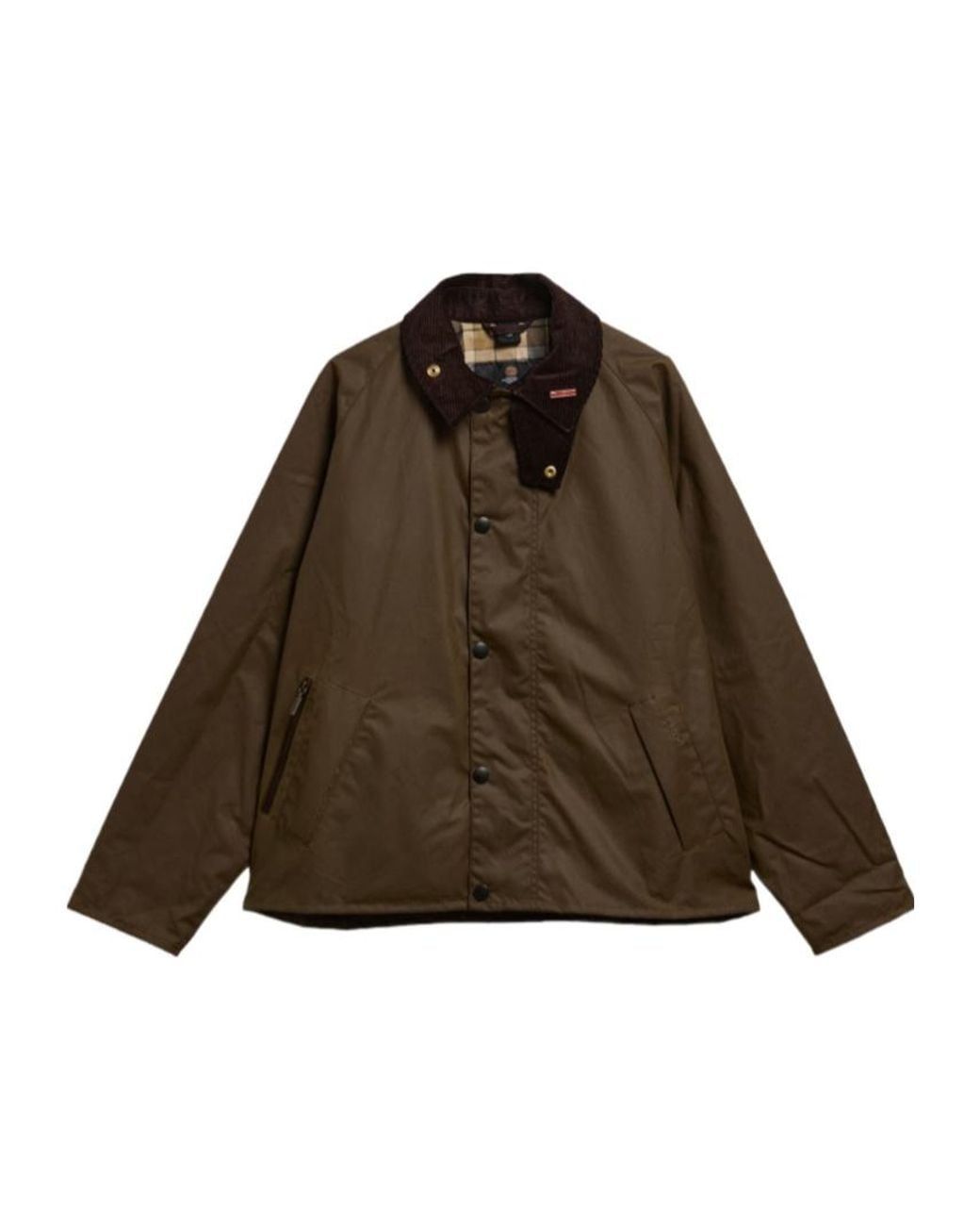 Barbour Brown Short Wax Jacket for men
