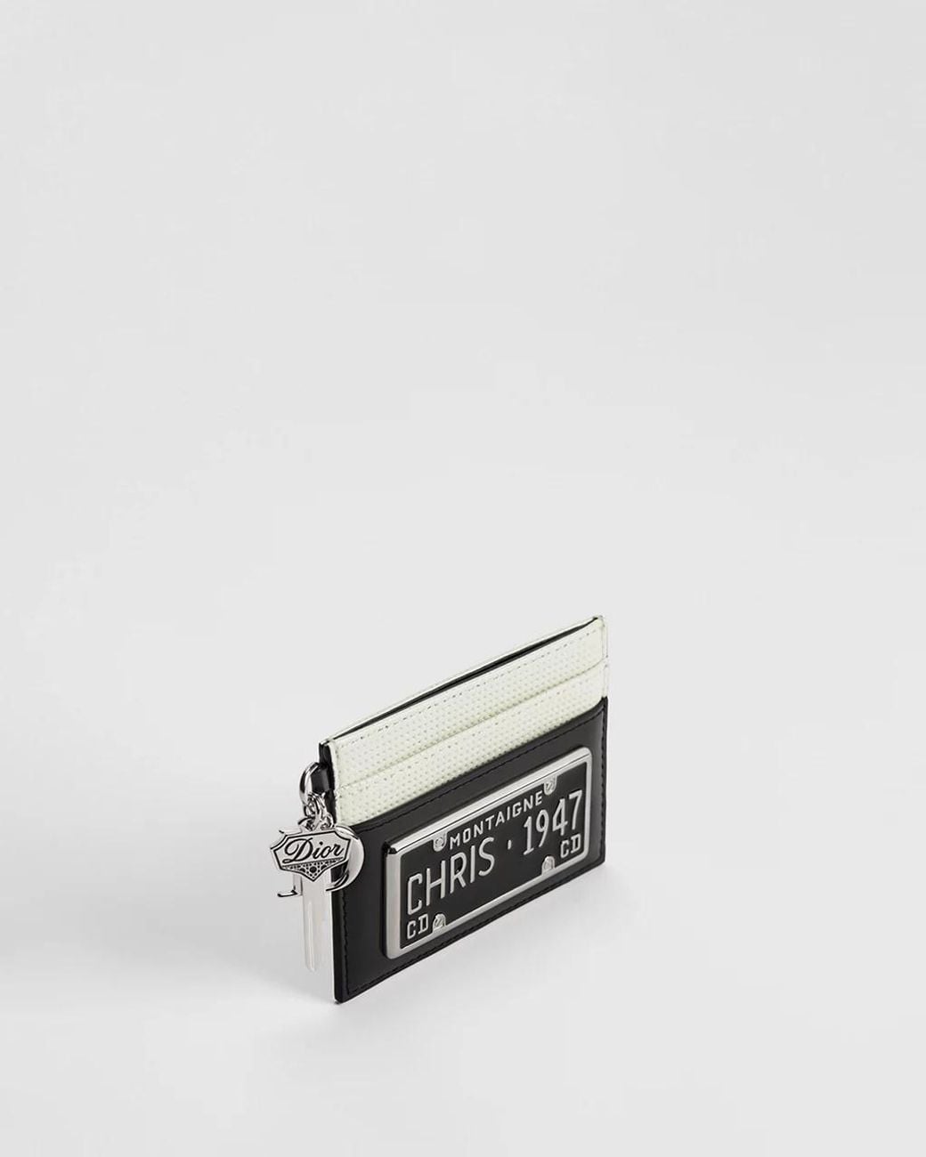 Dior Black Saddle Freesia Card Holder