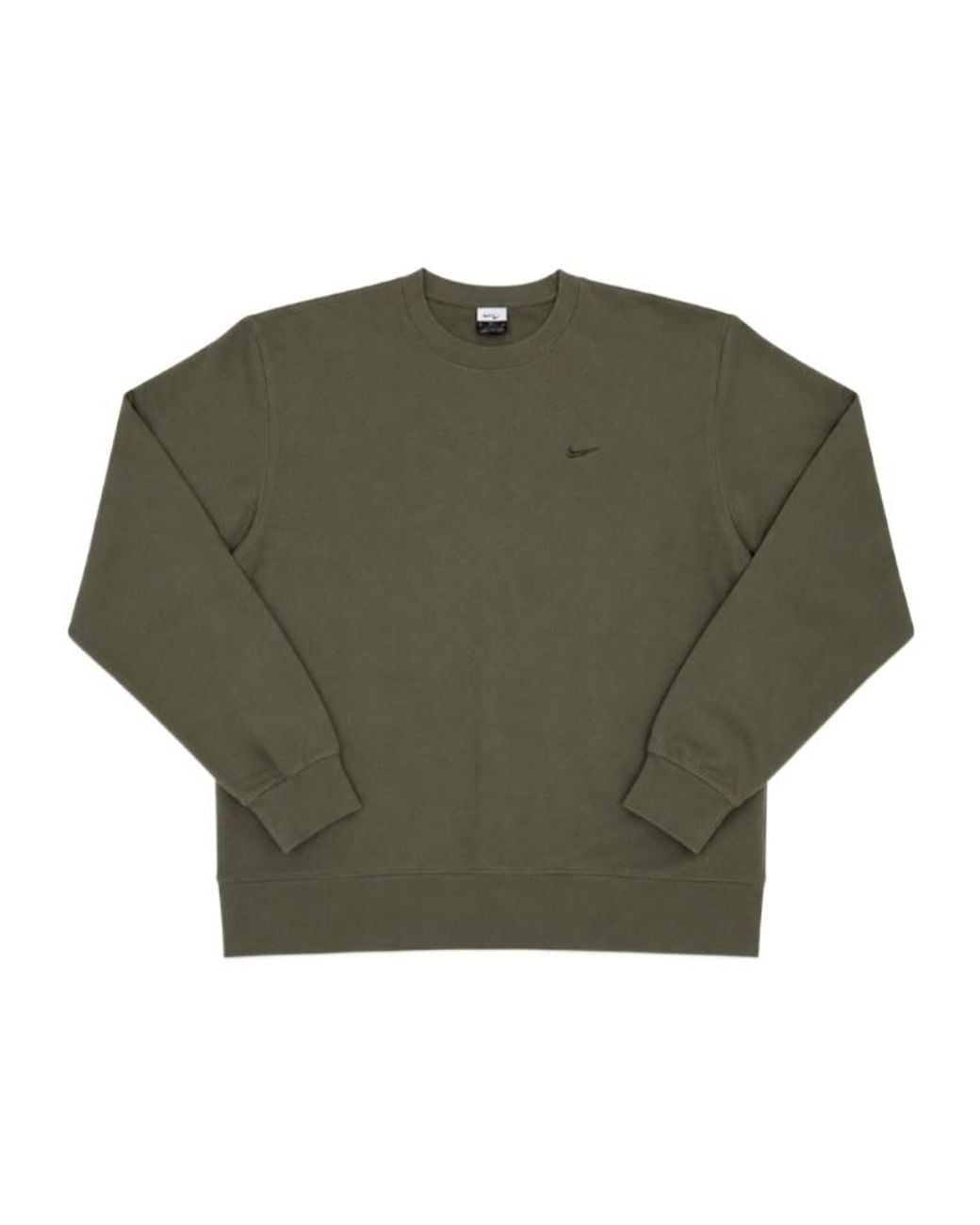 Nike Green Logo-Embroidered Sweatshirt for men