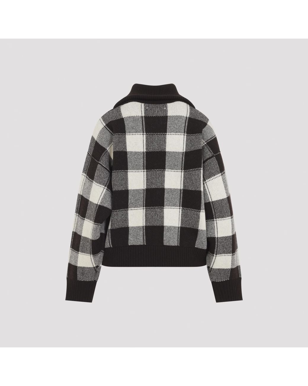 Golden Goose Deluxe Brand Black Rachelle Checked Knitted Jacket