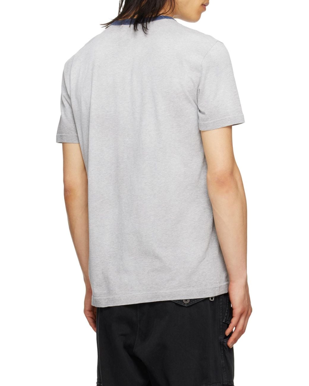 Dolce & Gabbana White Logo-Printed Short-Sleeved T-Shirt for men