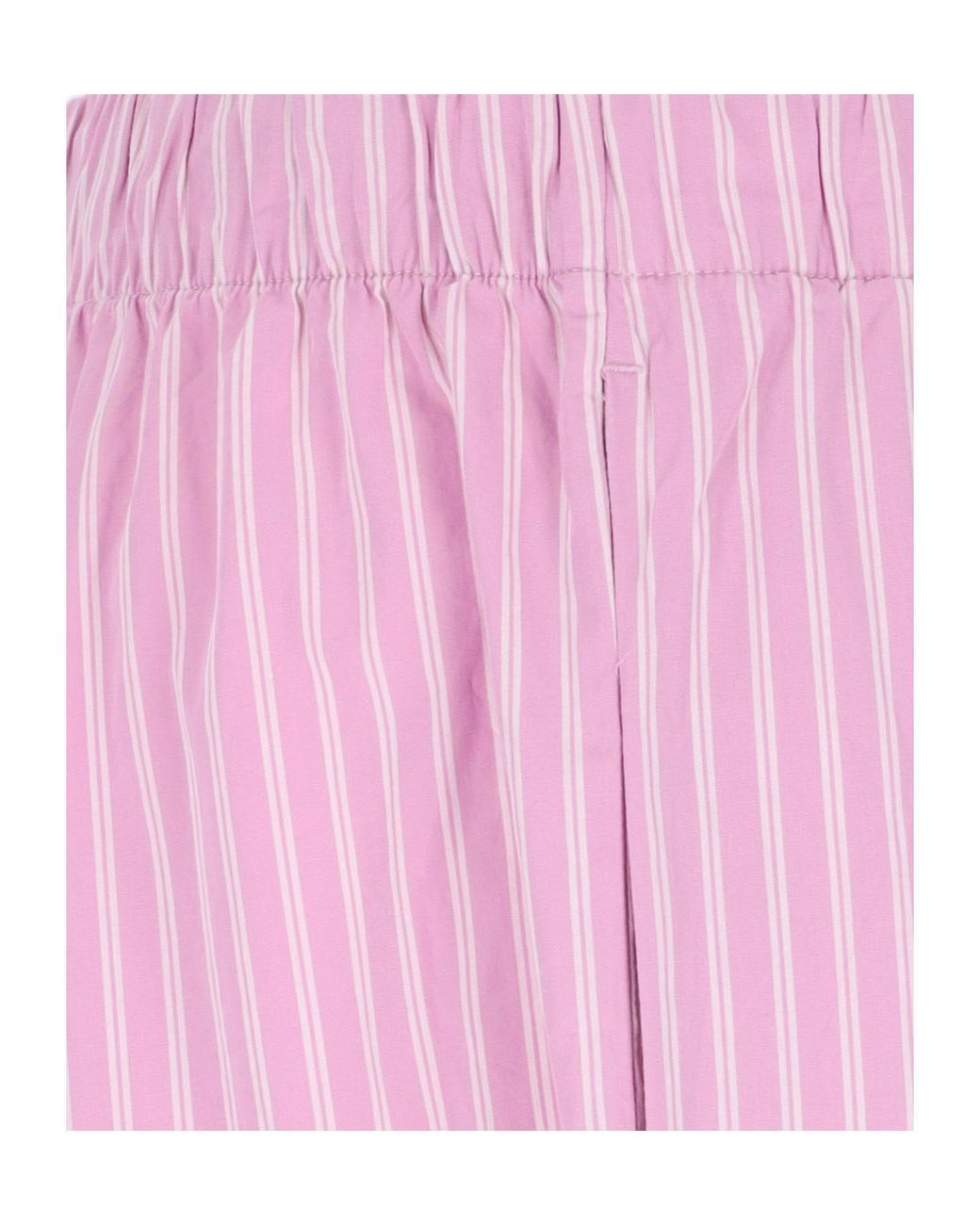Tekla Pink Striped Poplin Pyjama Pants for men