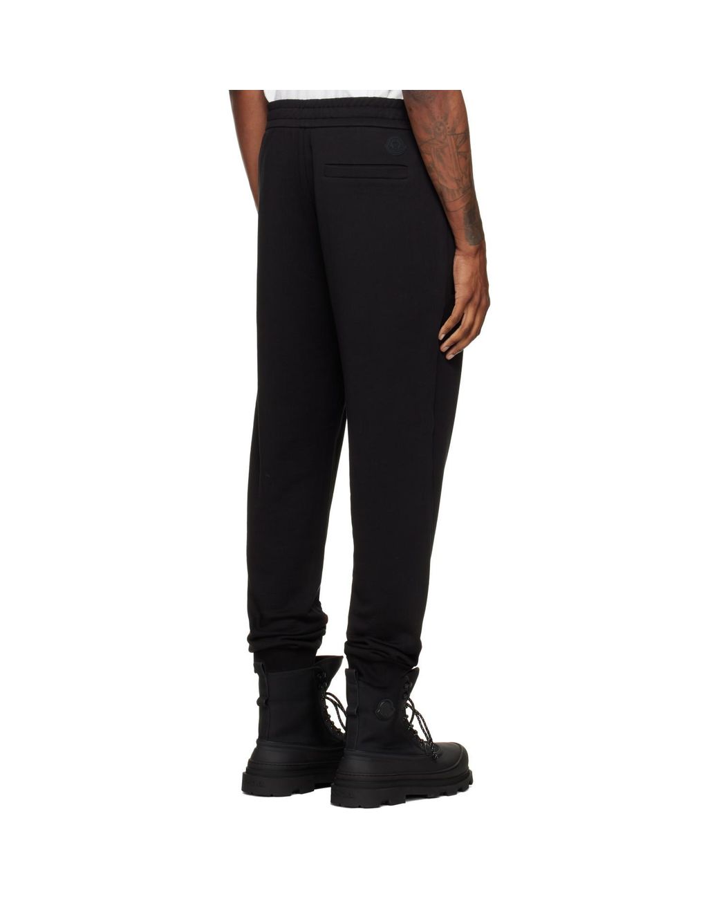 Moncler Black Logo Detail Joggers for men