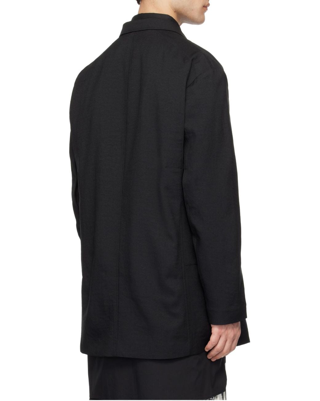 Y-3 Black Sport Uniform Patch Single Breasted Blazer for men