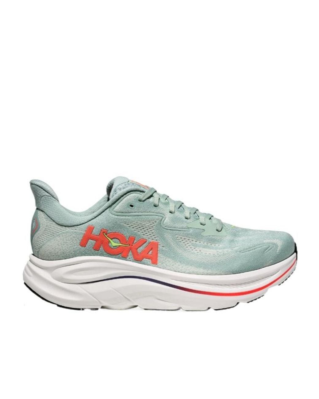 Hoka One One Blue Clifton 10 Lace-Up Sneakers for men