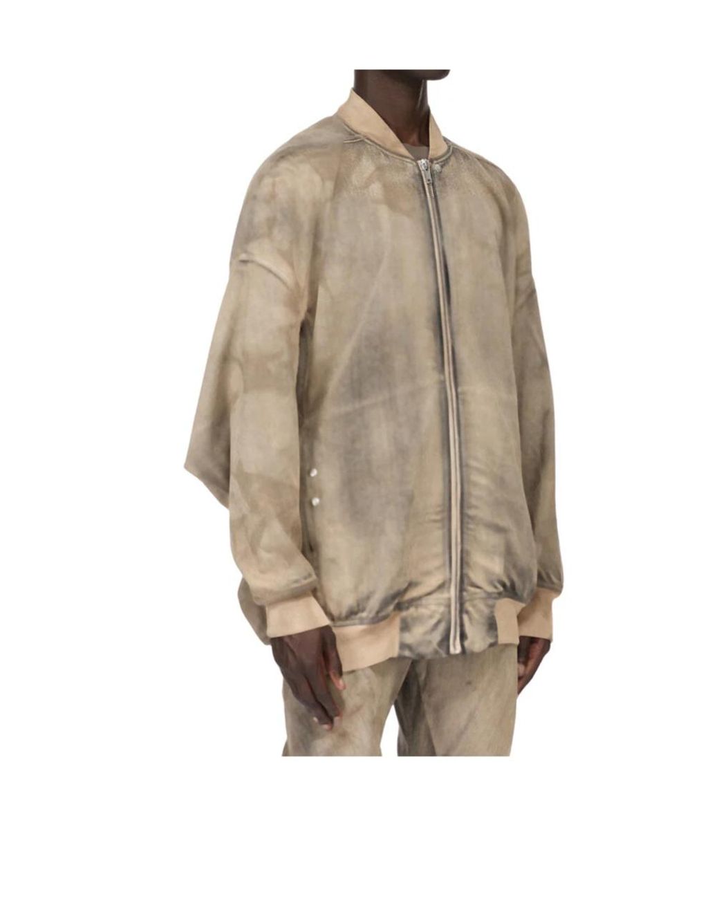Rick Owens Natural Jumbo Flight Jacket for men