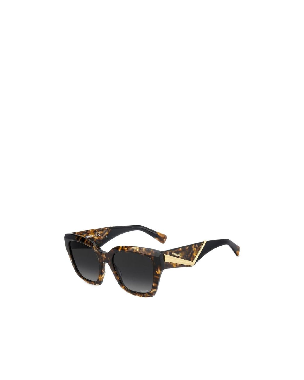 Missoni Metallic Square Frame Sunglasses
