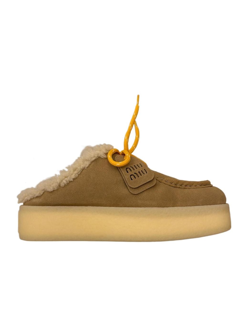 Miu Miu Metallic Logo-Detailed Mules