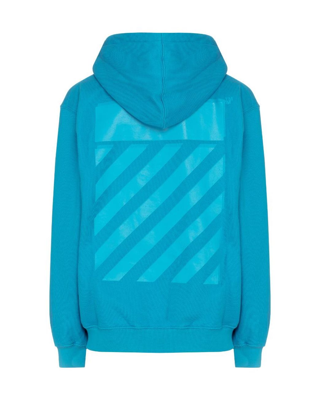 Off-White c/o Virgil Abloh Blue Diag-Print Zip-Front Hoodie