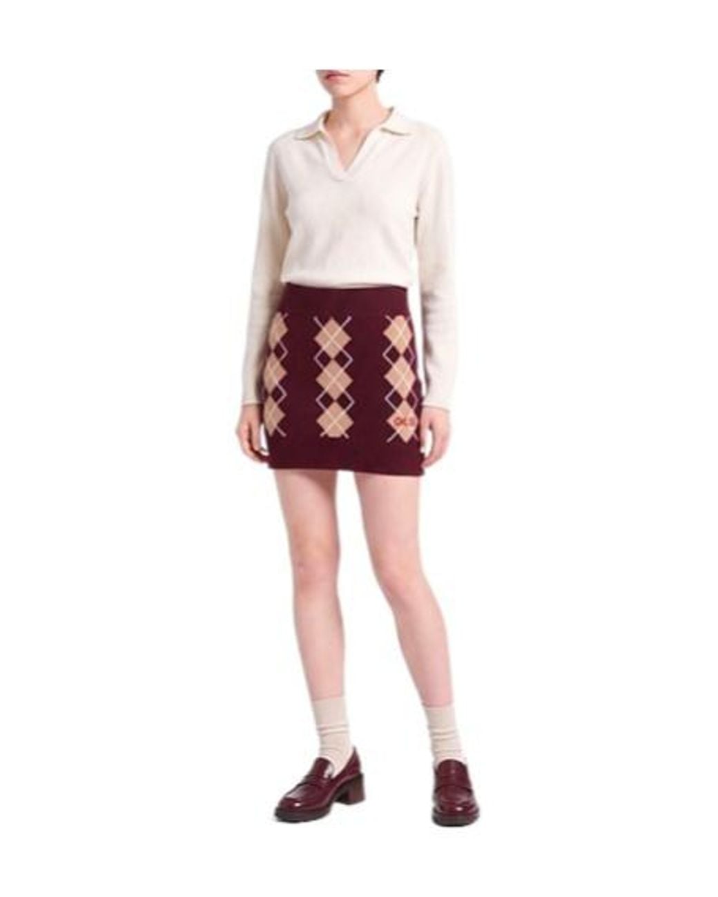 Chloé Purple Knitted Skirt