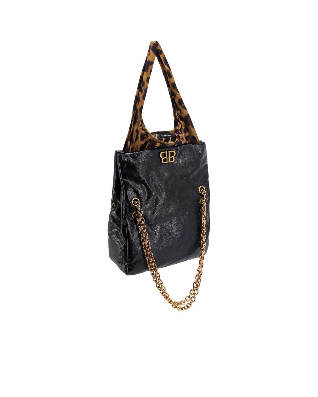 Balenciaga Black Monaco Chain Small Shoulder Bag