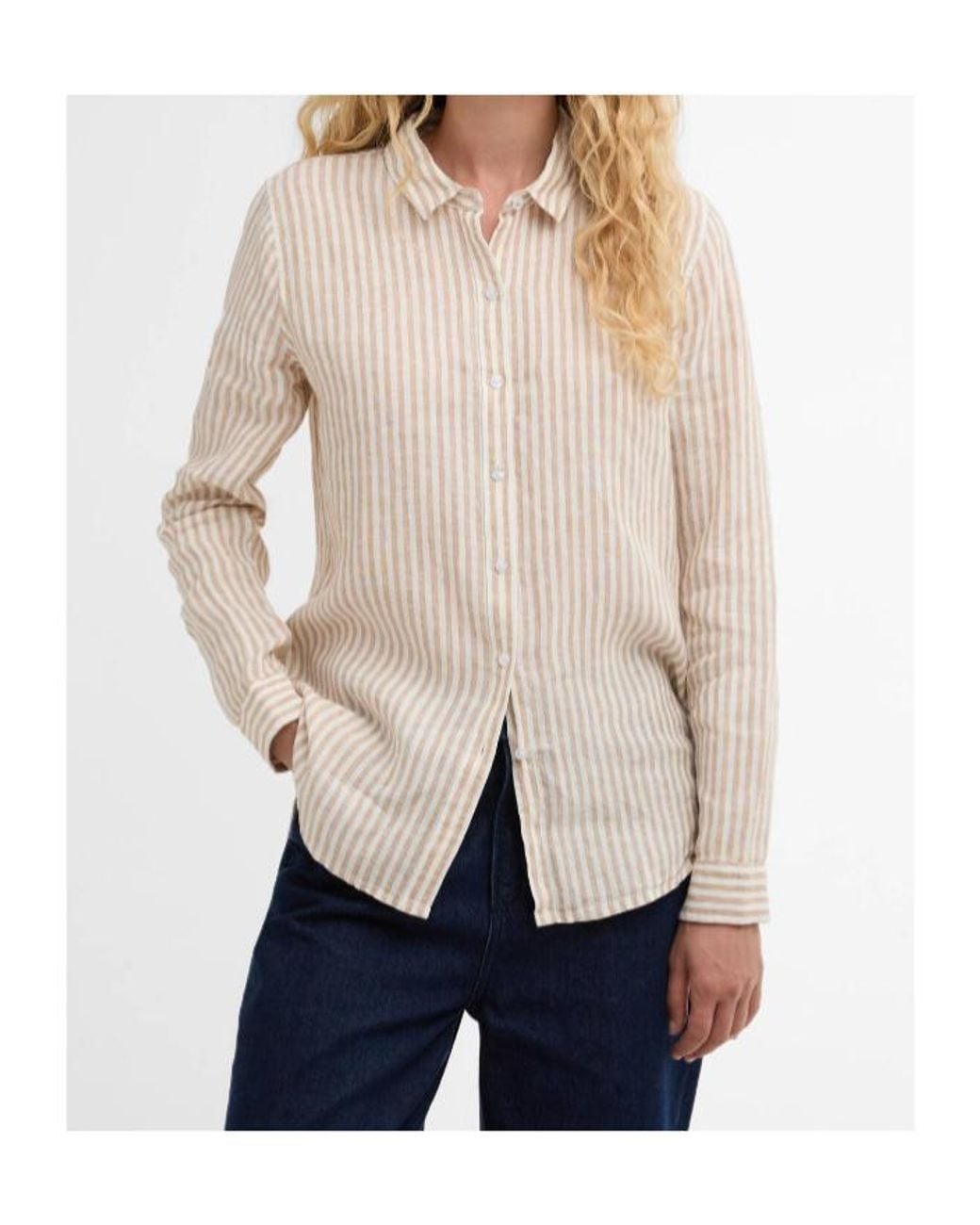 Barbour Pink Marine Relaxed Long-Sleeved Shirt