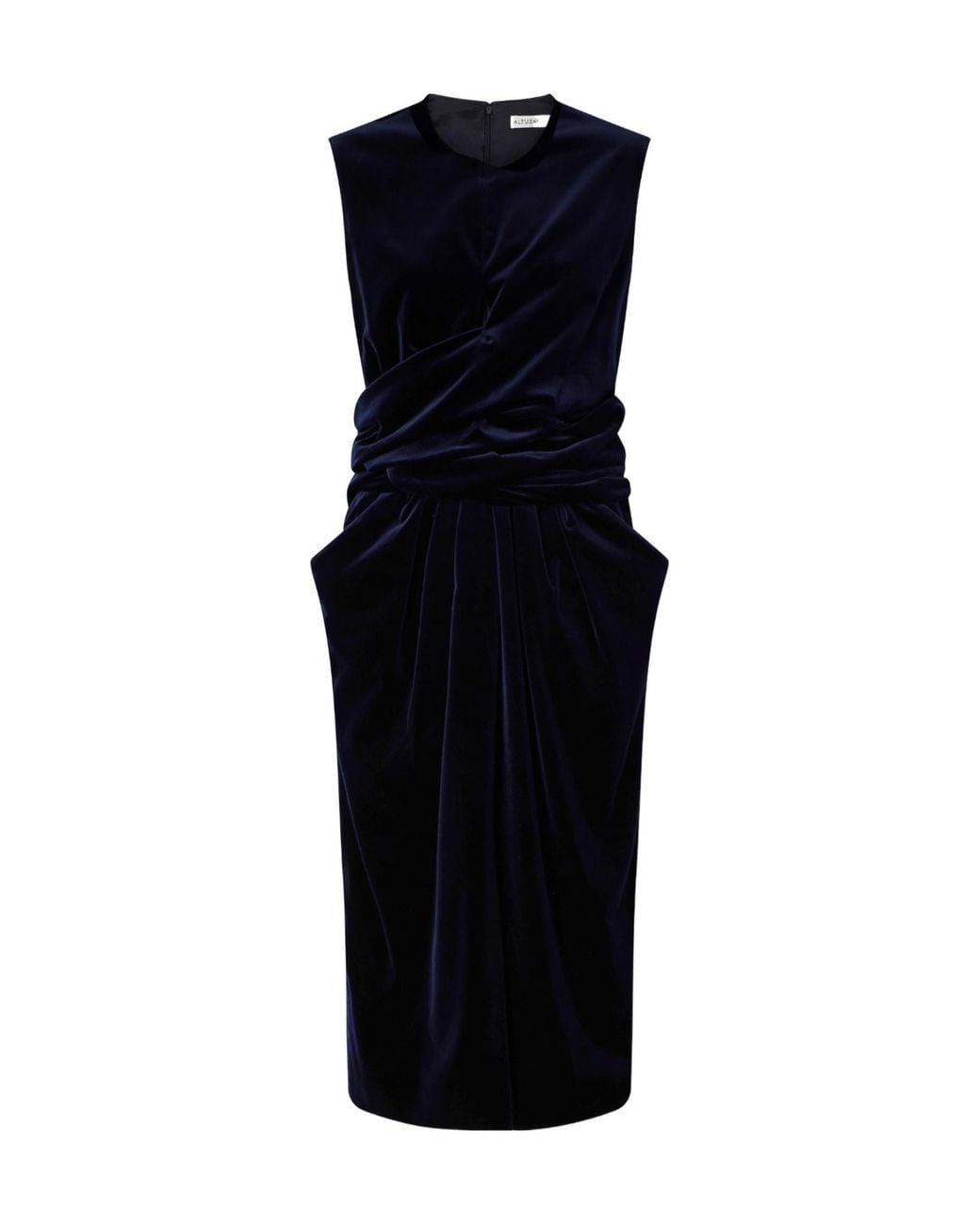 Altuzarra Blue Velvet Midi Dress