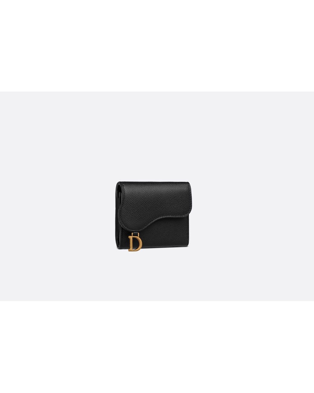 Dior Black Saddle Lotus Wallet