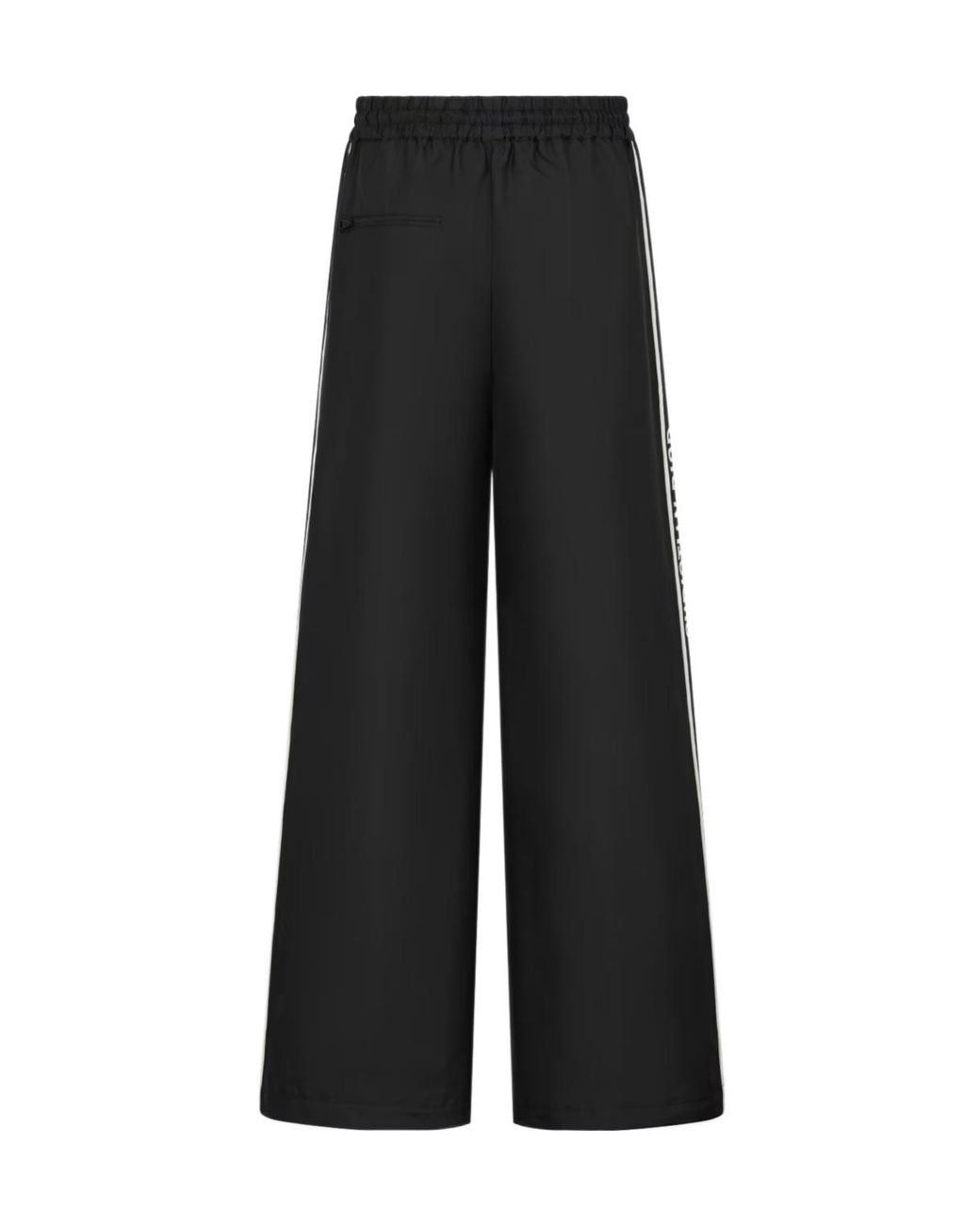 Dior Black Christian Drawstring Straight Leg Pants