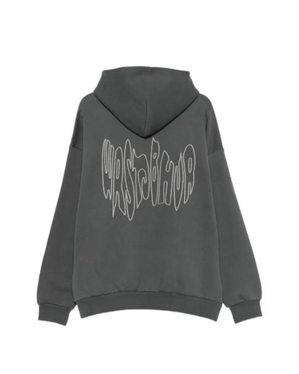 WRSTBHVR Gray Micah V2 Logo-Print Hoodie for men