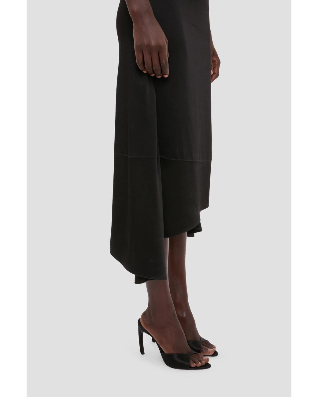 Victoria Beckham Black Asymmetrical Skirt