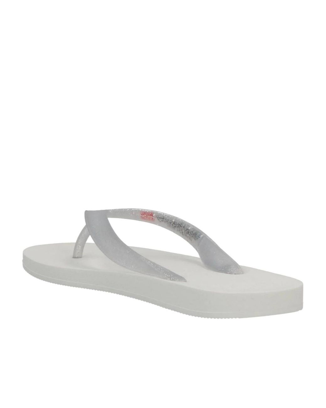 DIESEL White Minimalist Solid-Color Flip-Flops