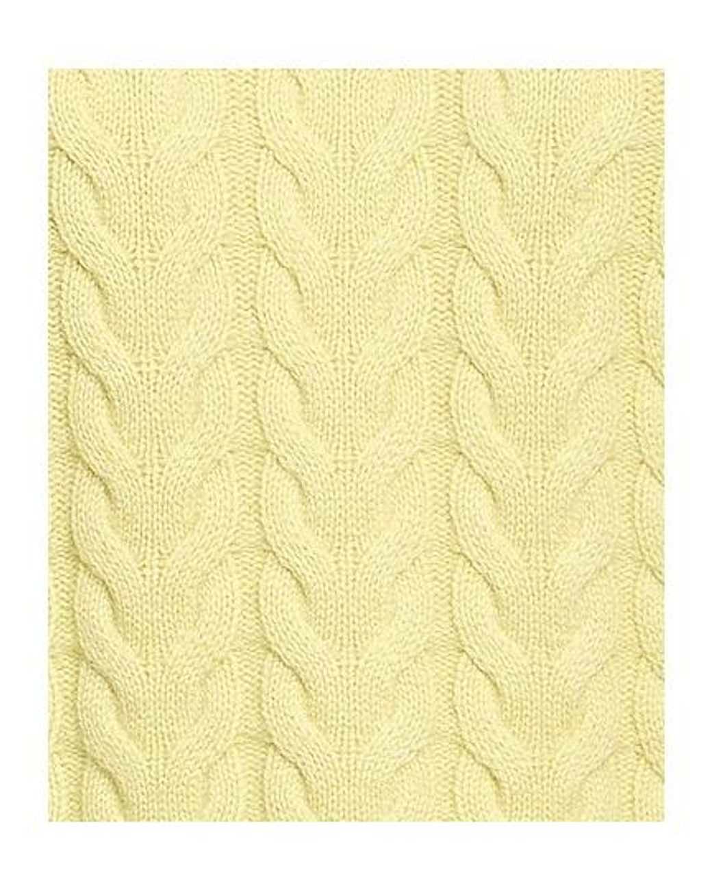 Max Mara Yellow Solidcolor Cashmere Knit Sweater
