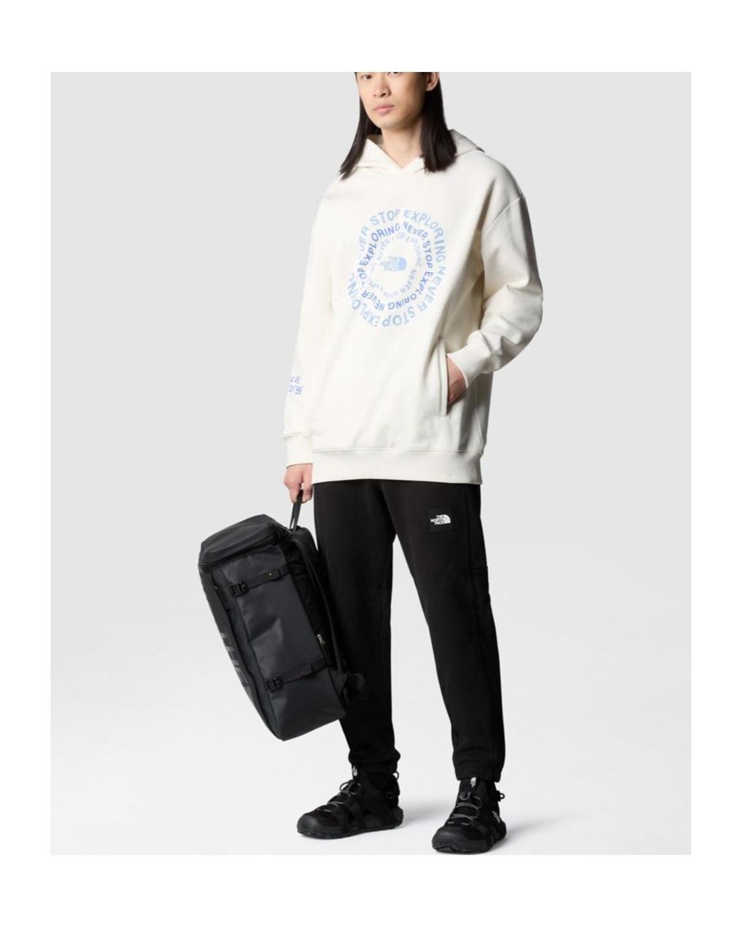 The North Face Gray Nse Graphic Hoodie for men