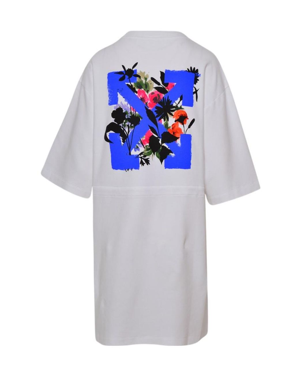 Off-White c/o Virgil Abloh White Floral Arrows T-Shirt Dress