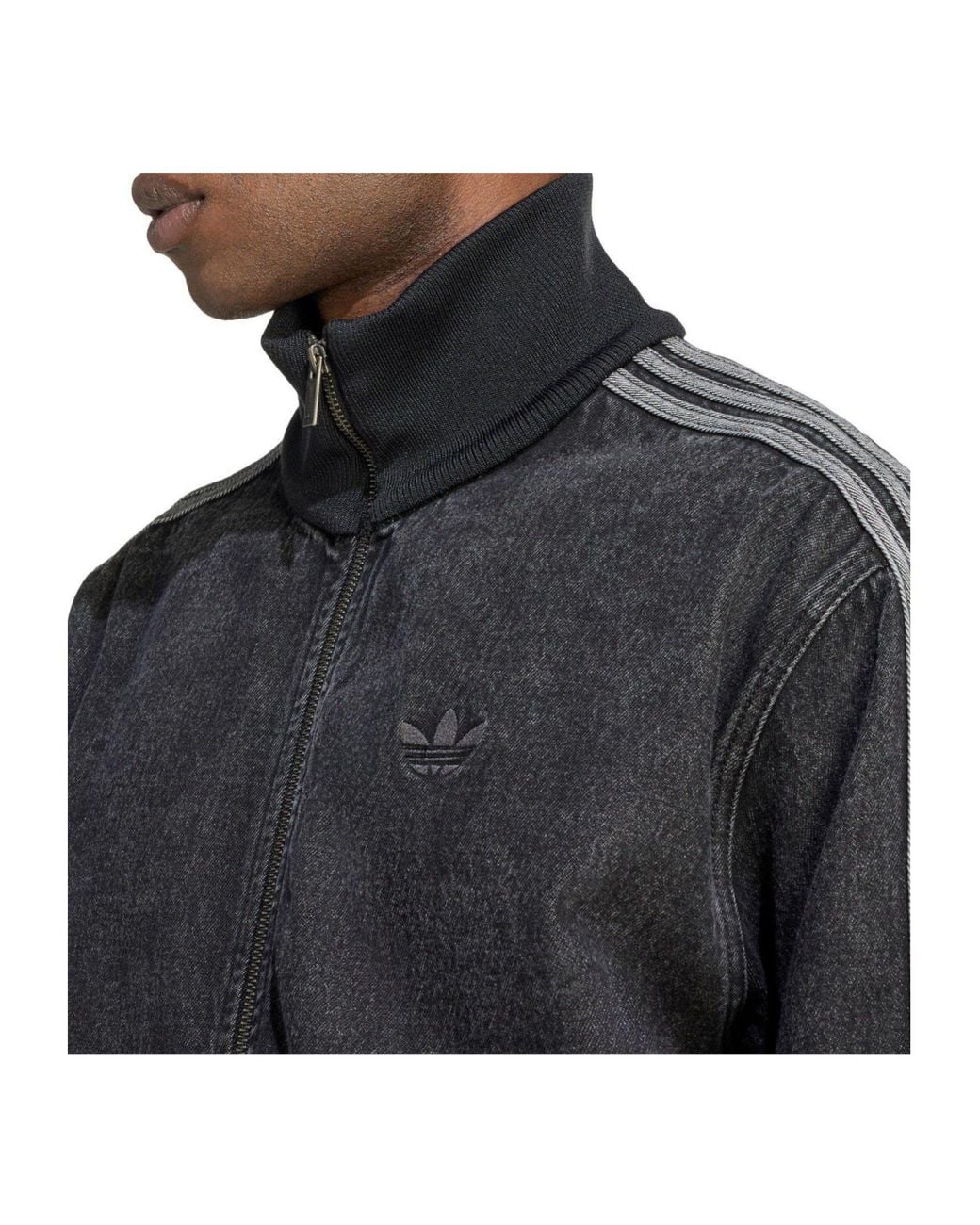 Adidas Originals Black Denim Jacket for men