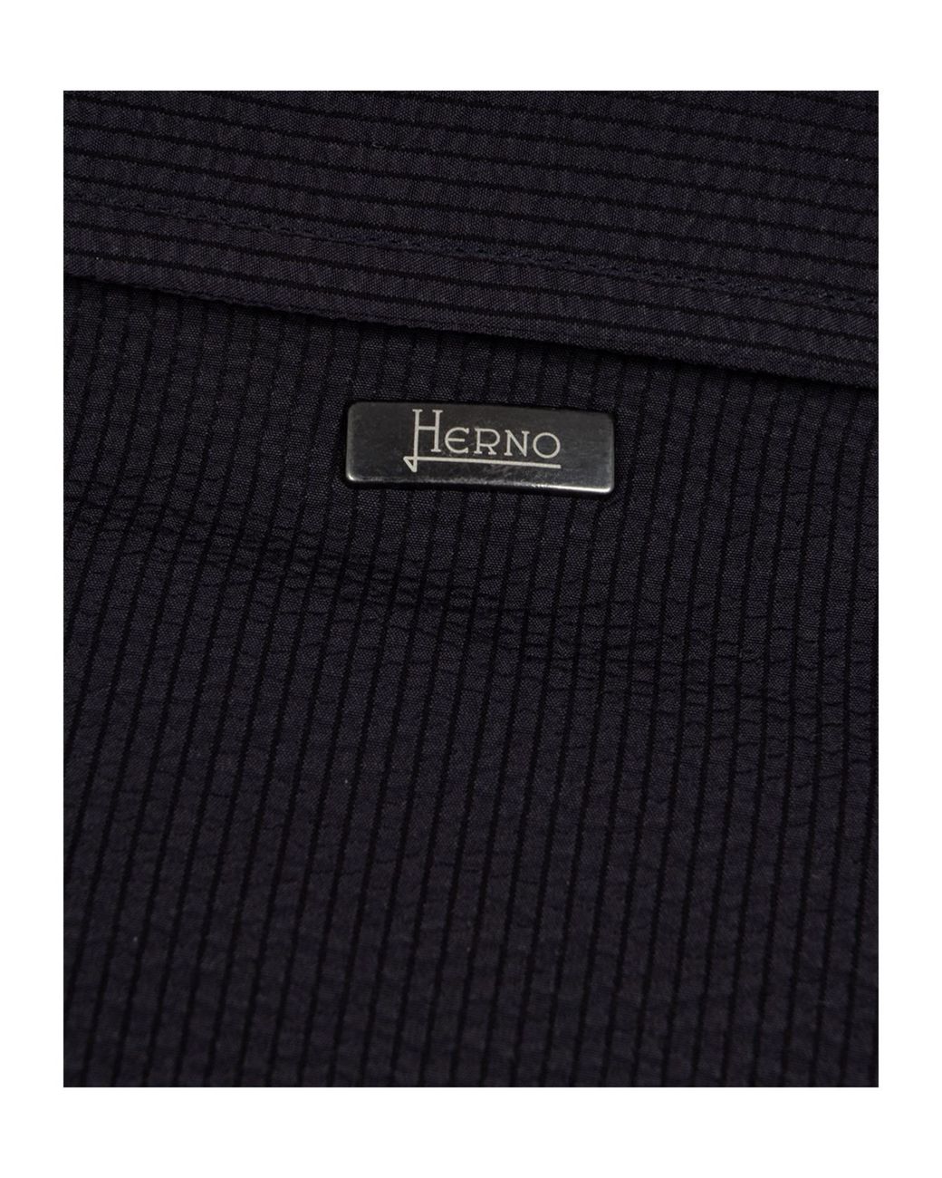 Herno Blue Seer-Crease Shirt for men