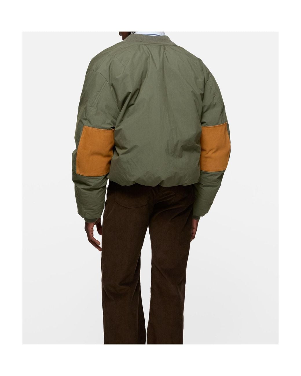 Acne Green Down Bomber Jacket for men