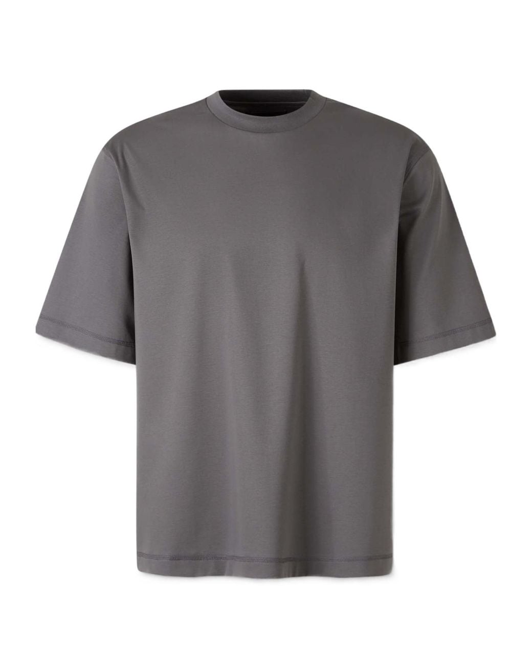 Herno Gray Crew Neck T-Shirt for men