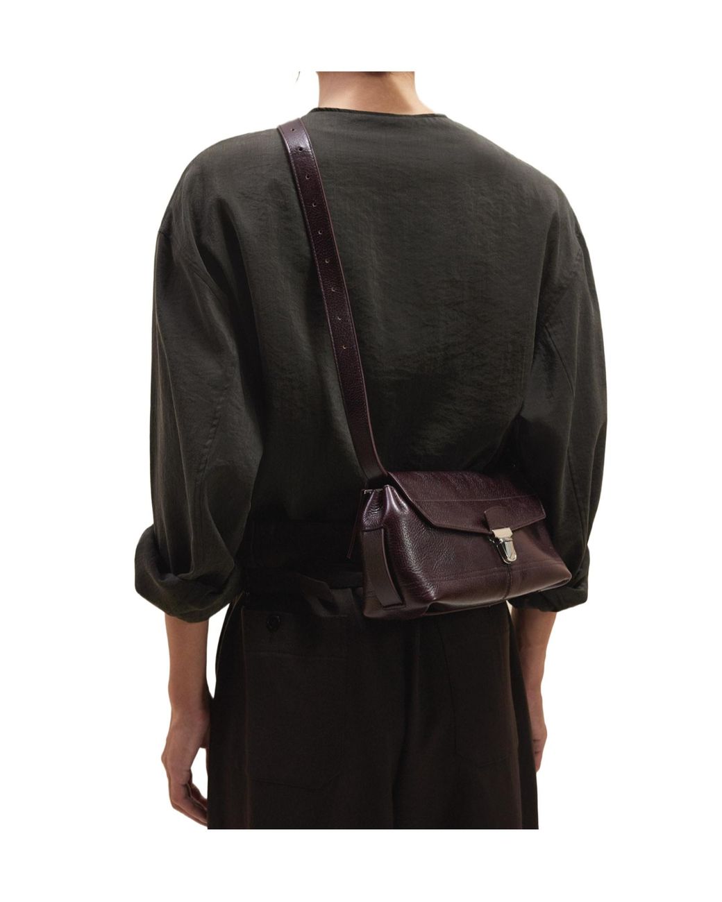 Lemaire White Small Gear Crossbody Bag