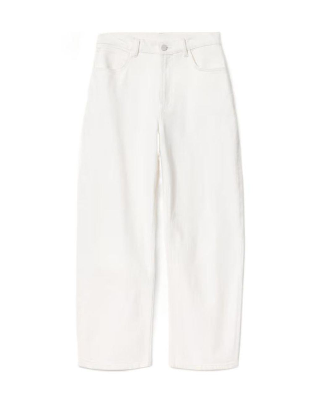AllSaints White Sadie Barrel Leg Denim Jeans