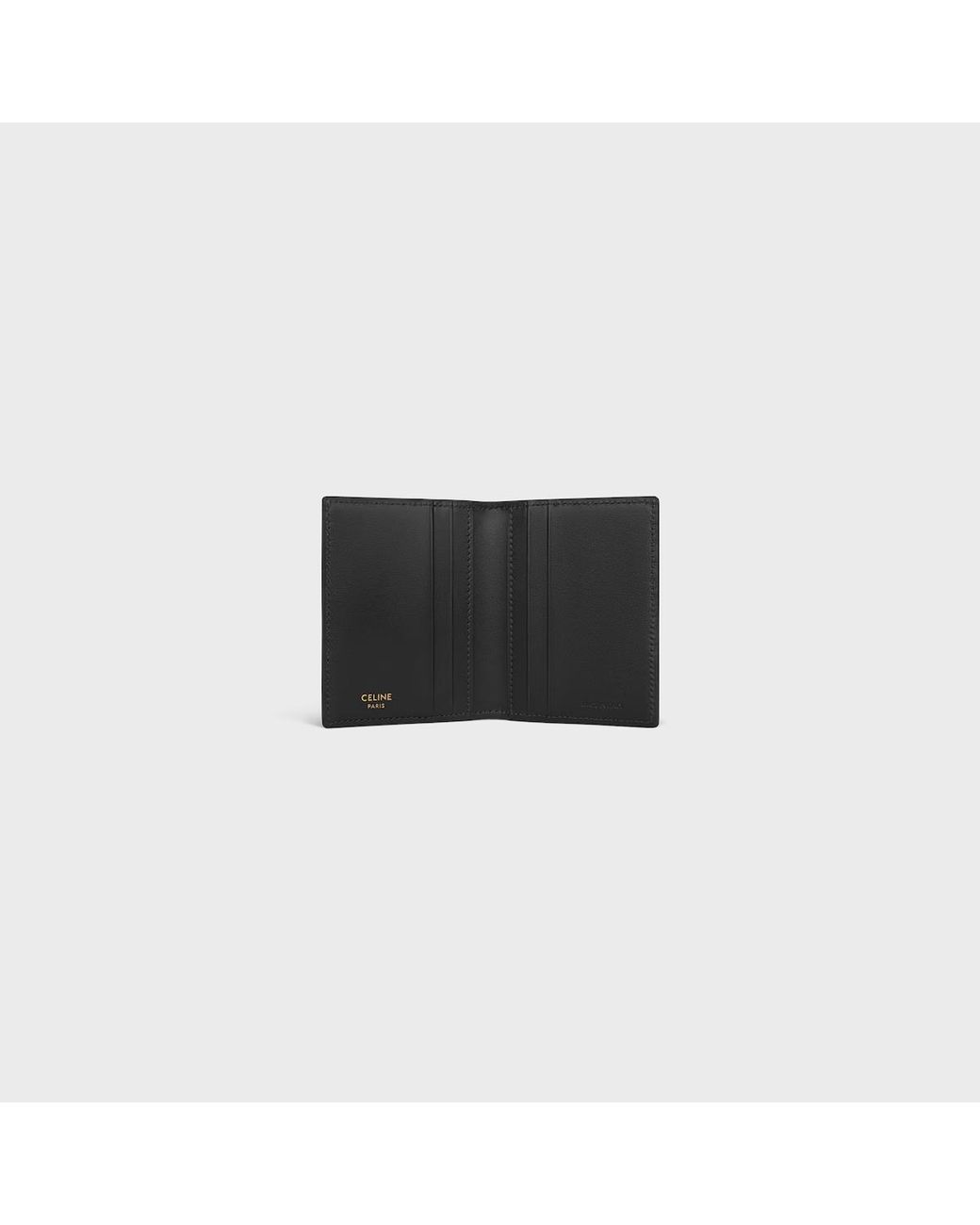 Céline Black Bi-Fold Card Holder Triomphe Pontet