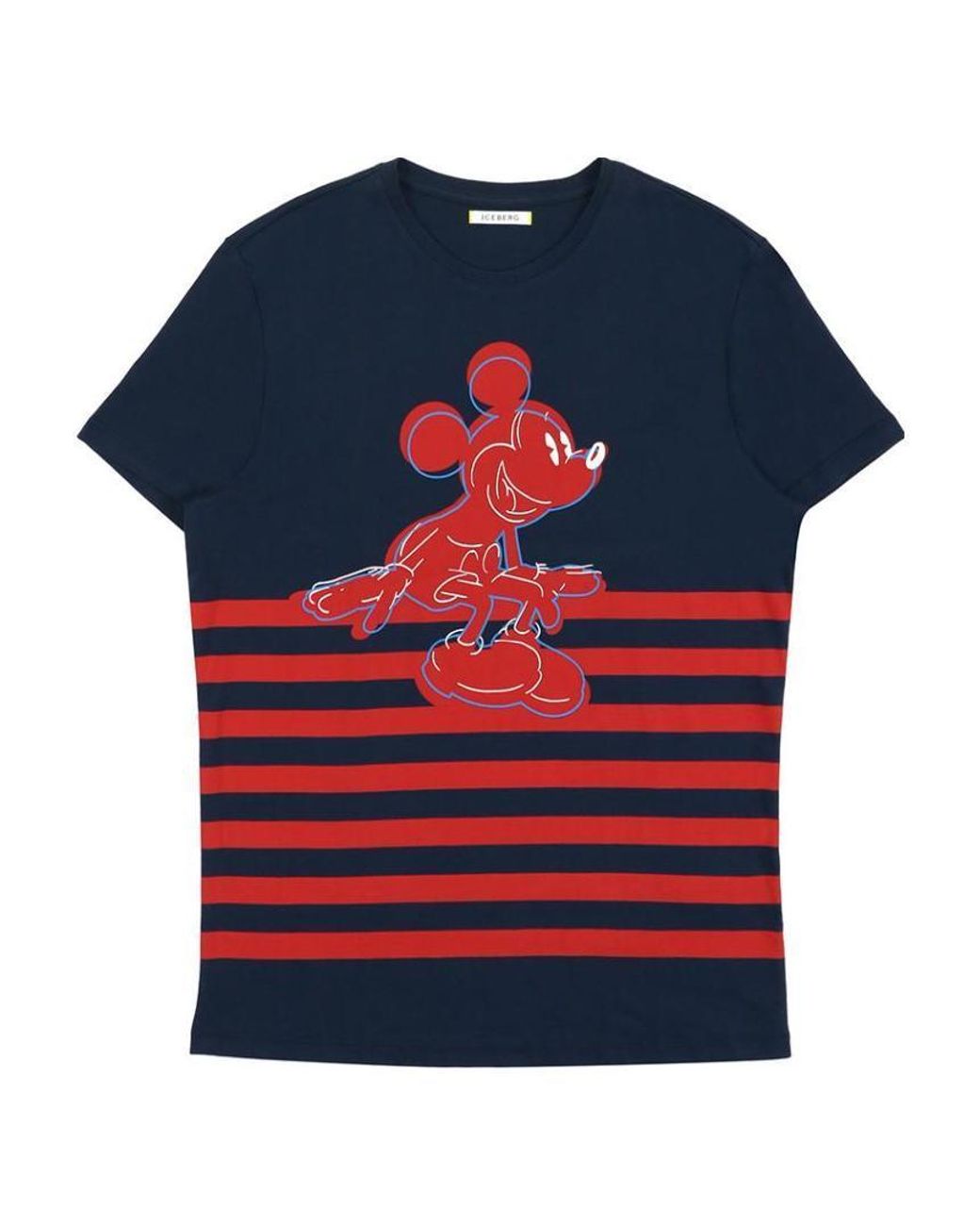Iceberg Blue Printed T-Shirt for men