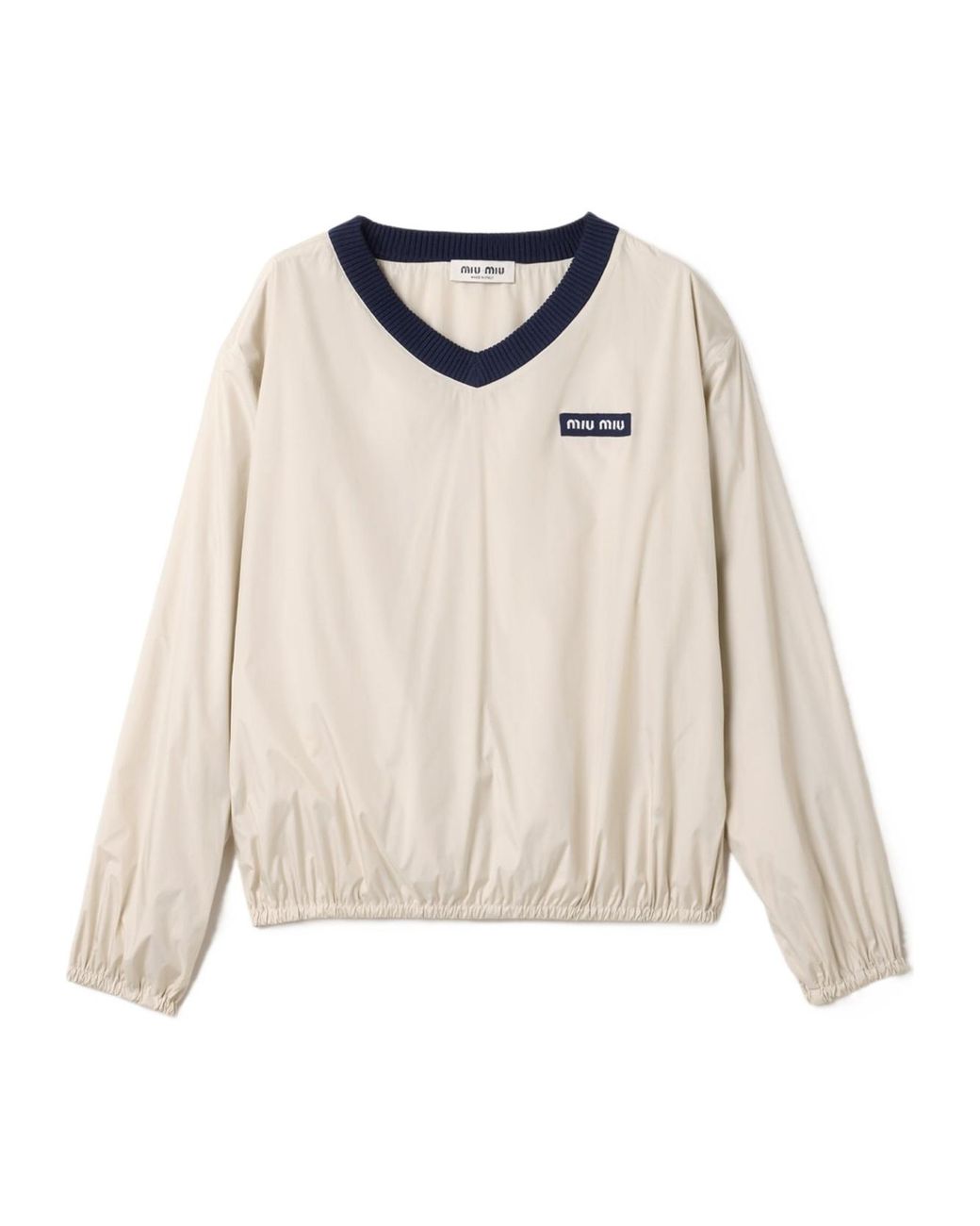 Miu Miu Natural Technical Pongé Sweatshirt