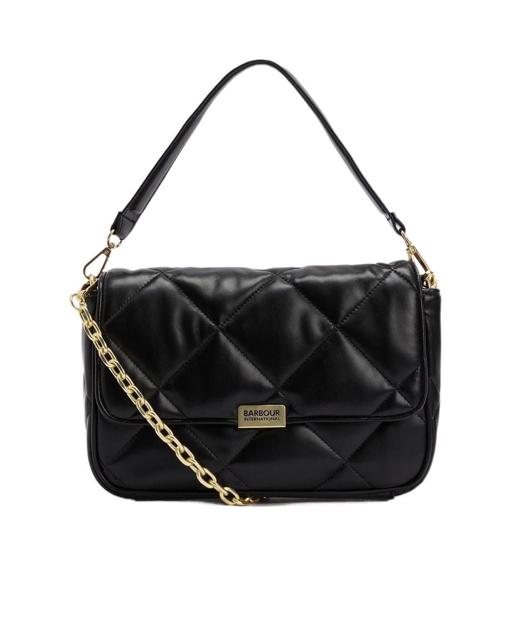 Barbour Black Minimalist Shoulder Bag