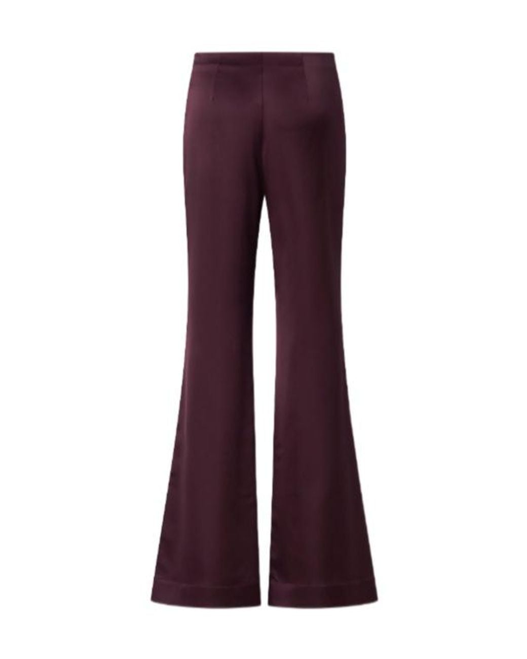 Pinko Purple Pinolo Flared Satin Trousers