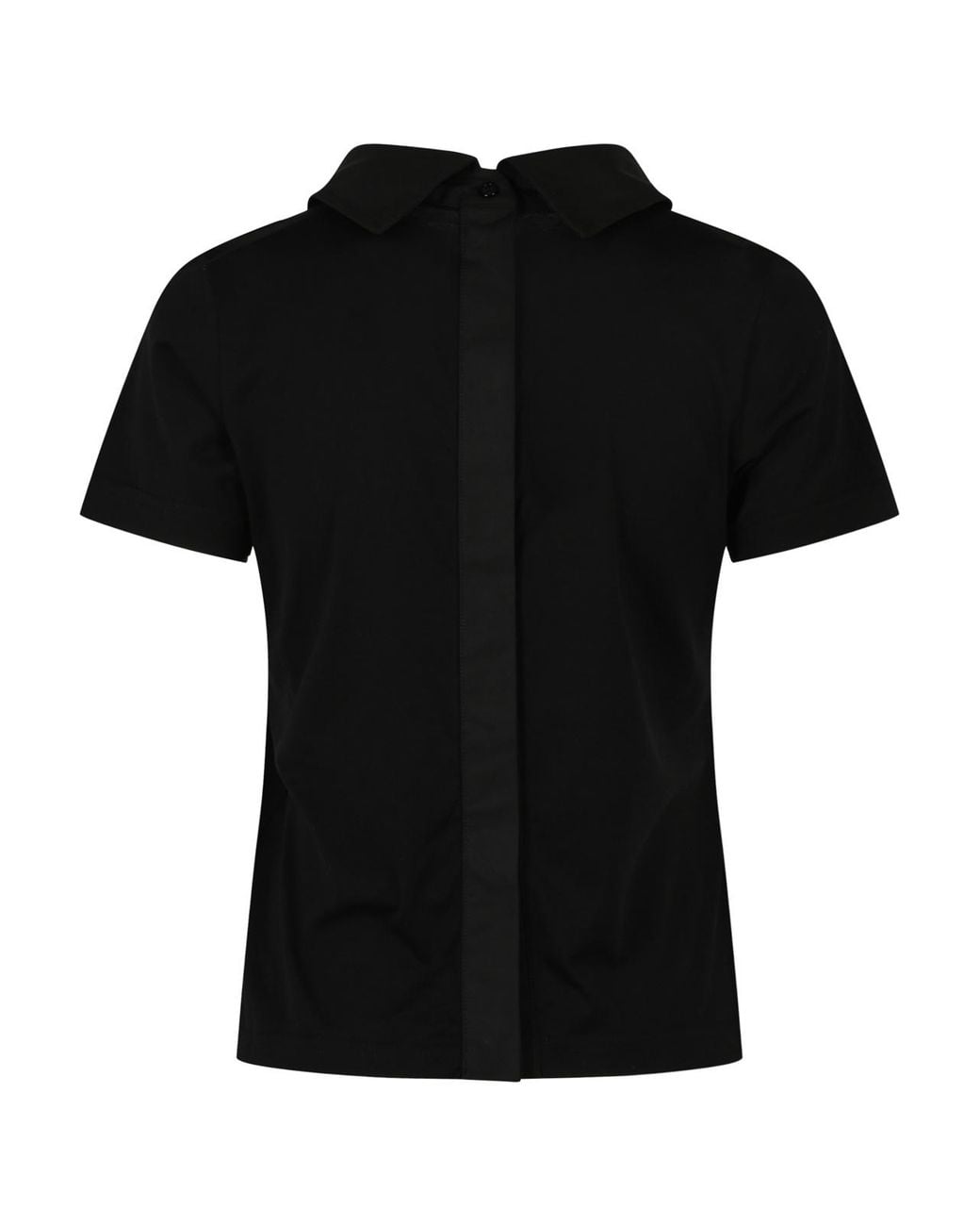 Givenchy Black Logo Embroidered High-Neck Top