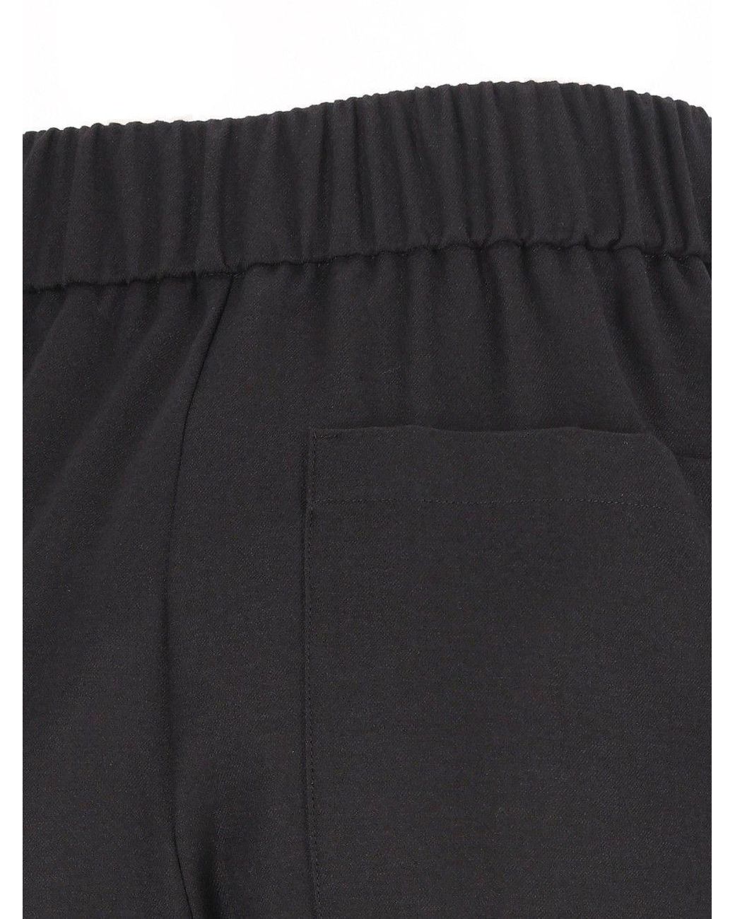 Barena Black Jole Elasticated Waist Pants