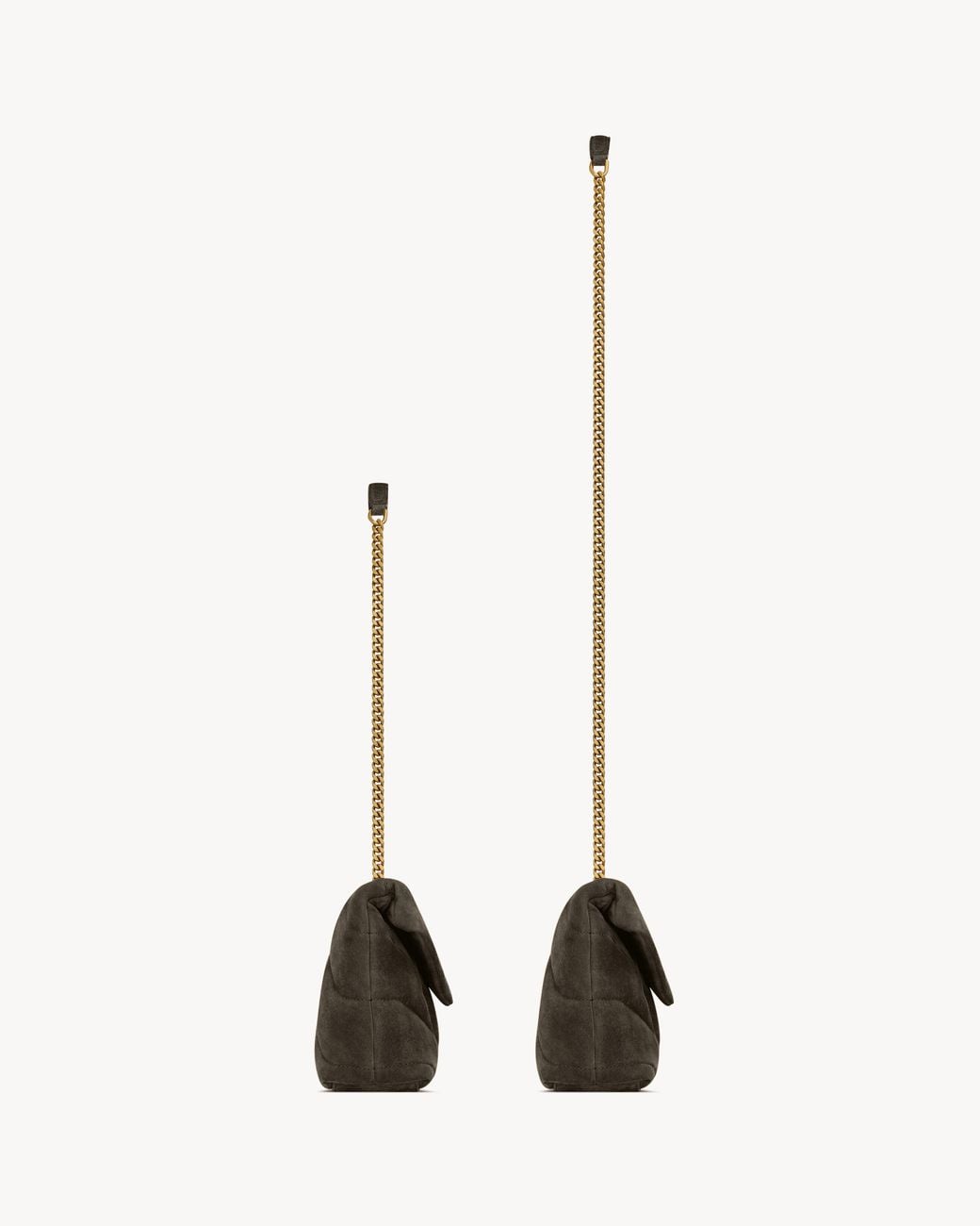 Saint Laurent White Loulou Toy Puffer Shoulder Bag