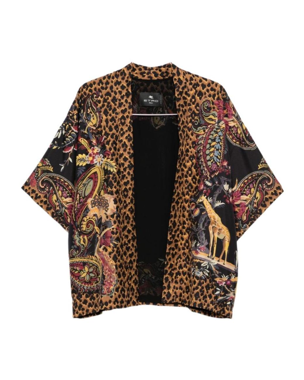 Etro Multicolor Printed Kimono Coat