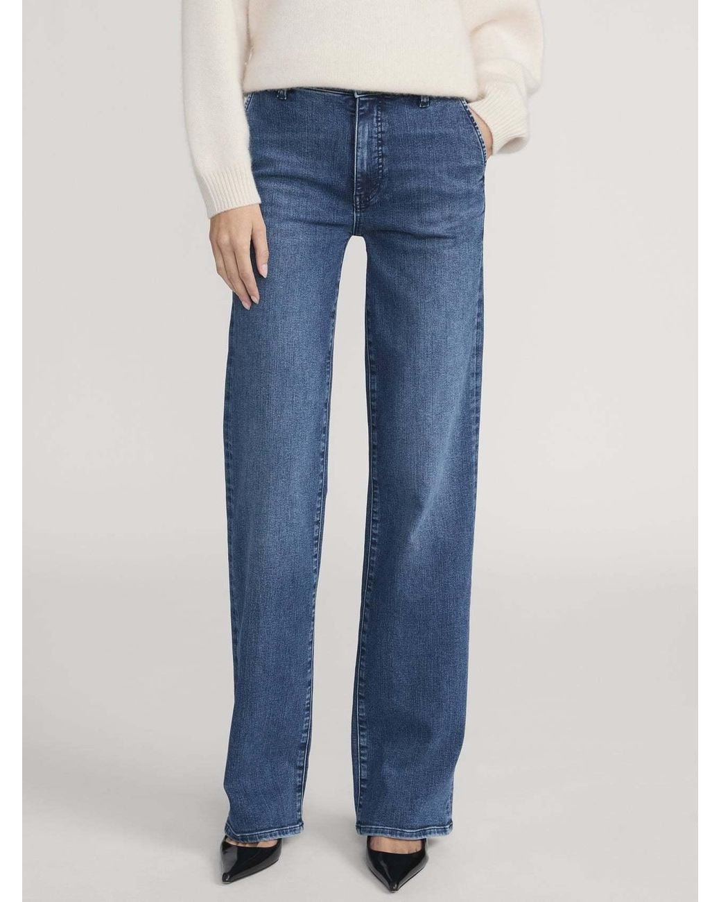 FRAME Blue Button-Fastening Jeans