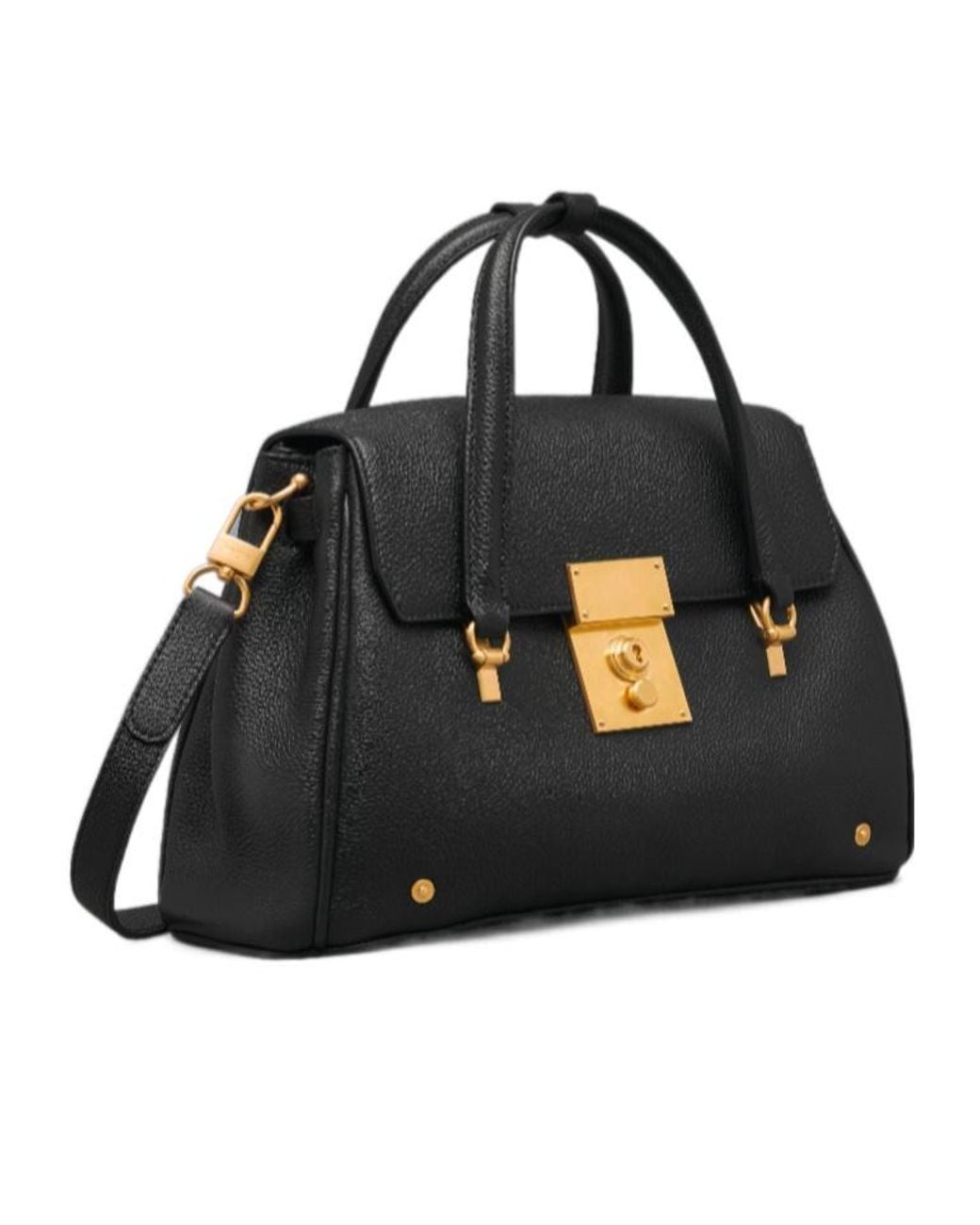 Thom Browne Black Small Bolton Top Handle Bag