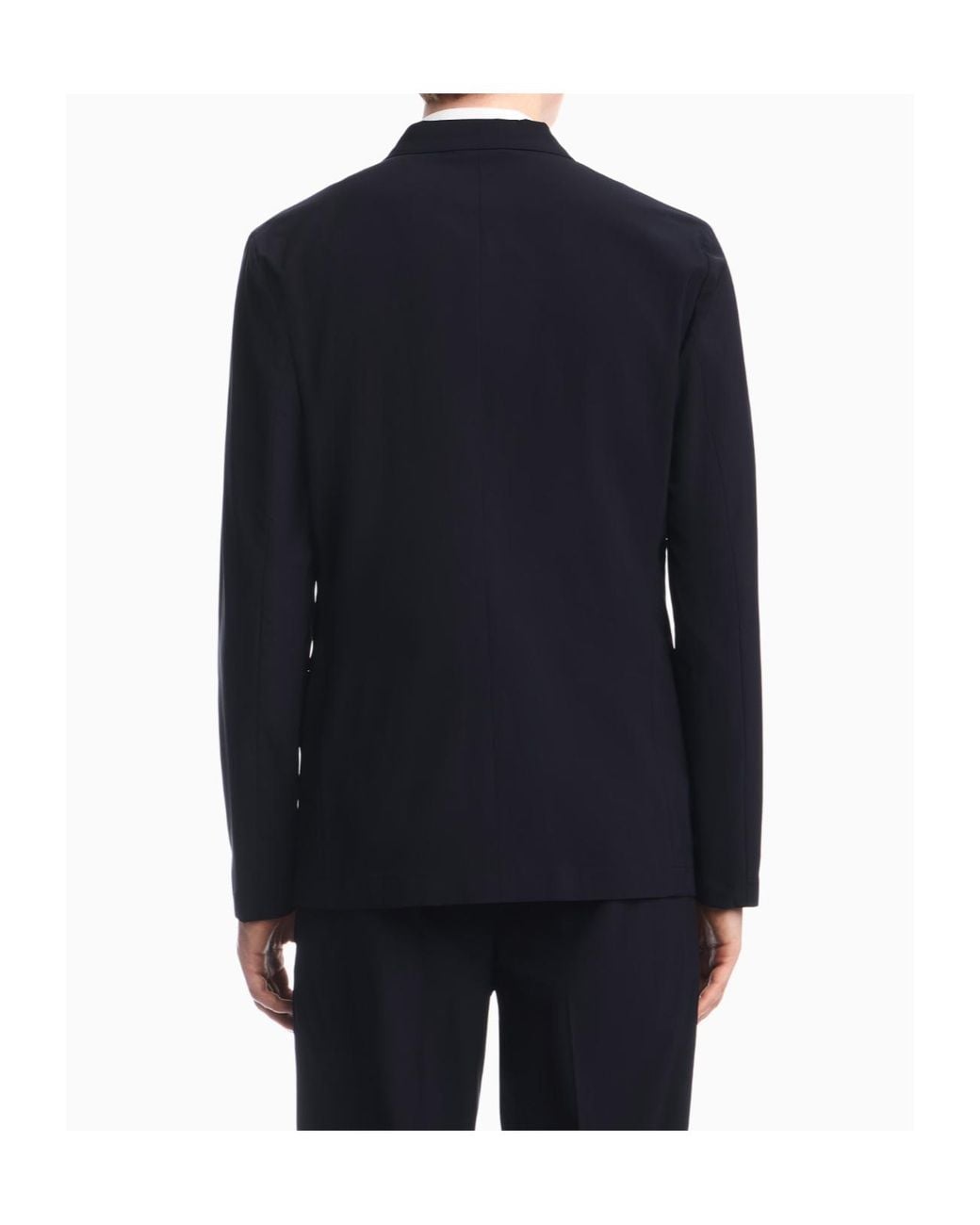 Emporio Armani Blue Single-Breasted Blazer for men