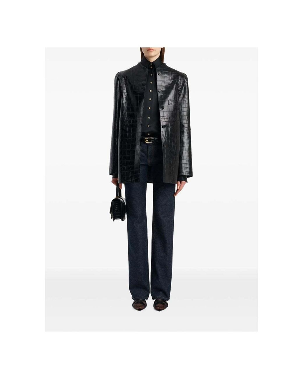 Khaite Blue Straight-Leg Jeans