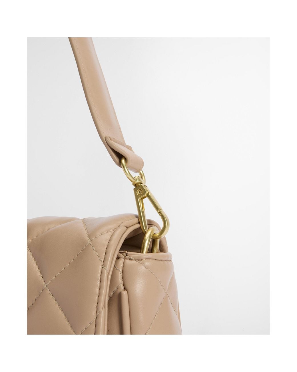 Barbour Natural Quilted Mini Soho Crossbody Bag
