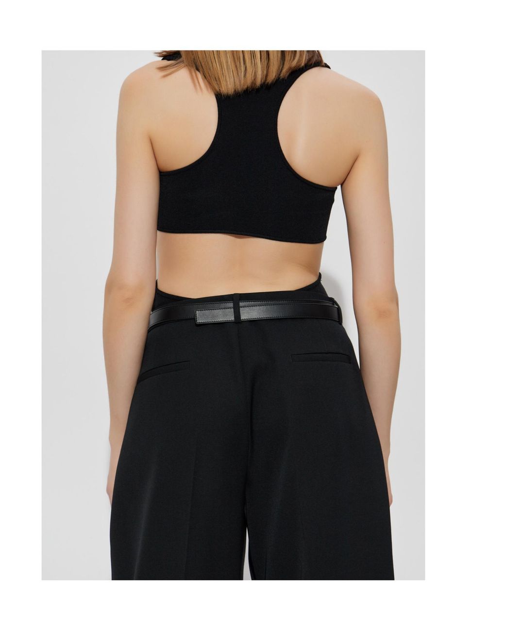 Courreges Black Bodysuit With Straps