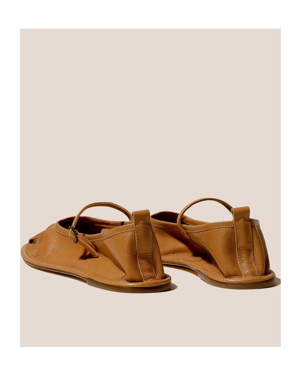Hereu Brown Dansa Pleated Slipper