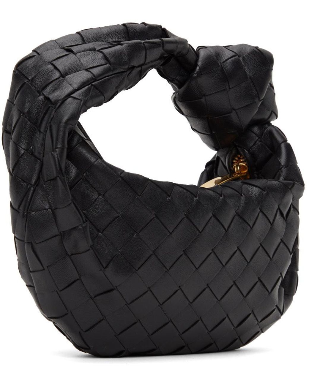 Bottega Veneta Black Jodie Mini Tote Bag