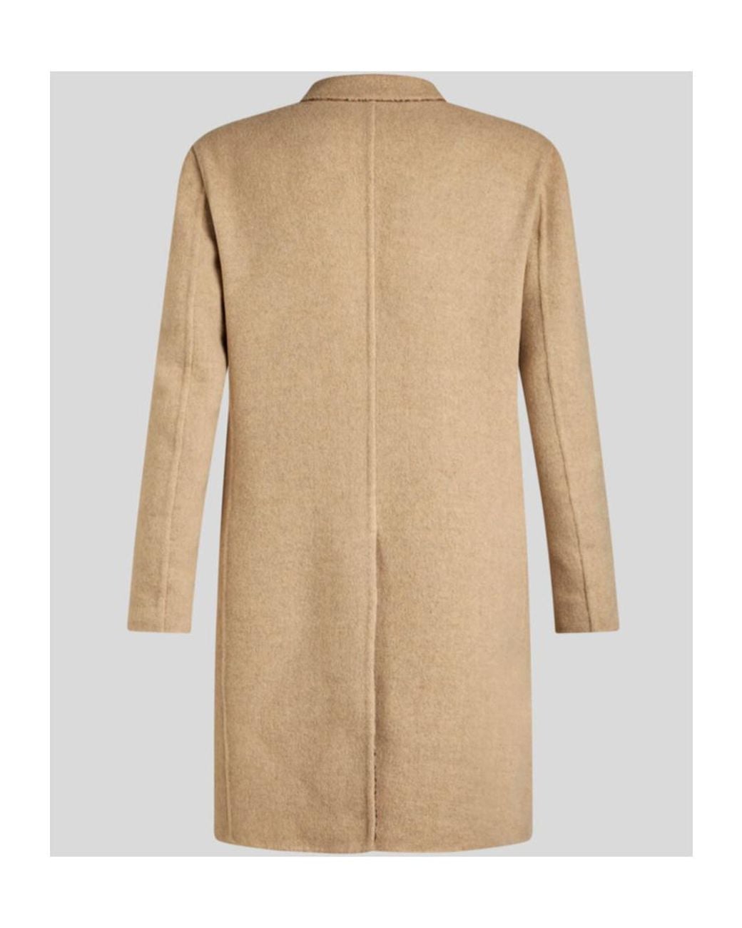 Etro Natural Single-Breasted Reversible Coat for men