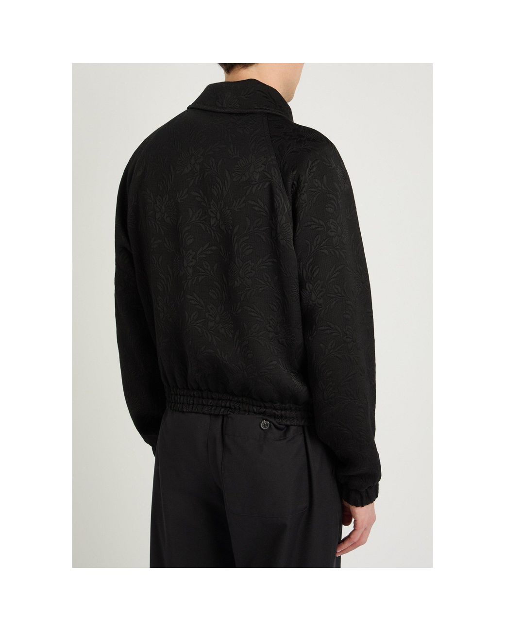 Dries Van Noten Black Reversible Patterned Jacket for men
